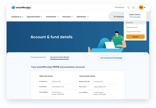 Your account & fund details